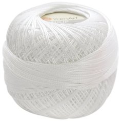 Пряжа YarnArt Tulip 50гр 250м (100% микрофибра) (401 белый), 6 мотков