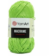 Пряжа YarnArt Macrame 90гр 130м (100% полиэстер) (150 св-зеленый), 6 мотков
