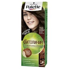 Palette Фитолиния Стойкая крем-краска для волос, 700 4-0 Каштановый, 110 мл