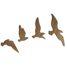 Панно настенное из дерева "Птицы мини" (Дуб) AFI Design