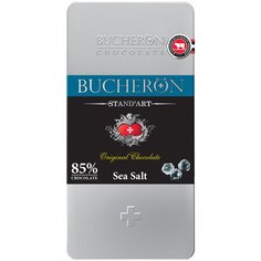Шоколад BUCHERON STANDART горький с морской солью 85%, ж/б, 100г