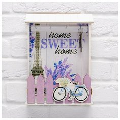 Ключница Семейные традиции с полкой, Sweet home, 22,5*30,5*5,7 см