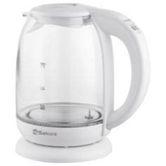 Чайник Sakura SA-2718, белый пластик