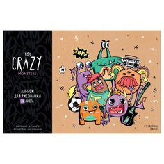 Альбом для рисования А4, 24л ArtSpace "Рисунки. Crazy monsters" (100 г/кв.м, скрепка) 7шт. (А24_36012)