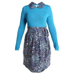 Платье MammySize, размер 48бирюзовый