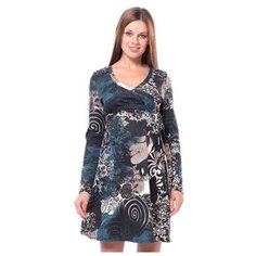 Платье MammySize, размер 48синий/черный