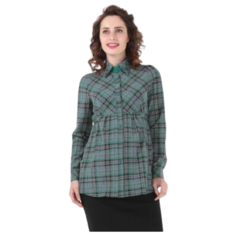 Рубашка MammySize, размер 46, зеленый