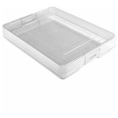 Контейнер для документов Стамм (А4, 1 отделение, пластик, 260х350х65мм) прозрачная (КТ10)