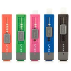 Точилка ручная пластиковая с ластиком Milan Stick (1 отверстие, с контейнером) (4702116)