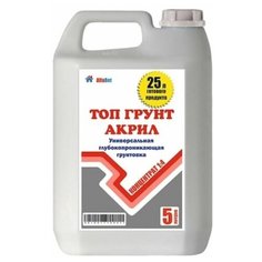 Грунтовка акриловая / Топ грунт акрил ALFABET 5л концентрат