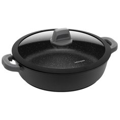 Сотейник Nadoba Dara 729115, 28 см, с крышкой, черный