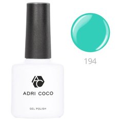 Гель-лак для ногтей ADRICOCO Gel Polish, 8 мл, 194 ярко-бирюзовый