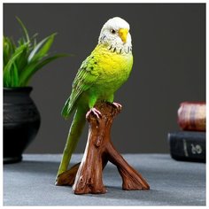 Фигурка "Зеленый попугай" 9,7 х 8 х 16,5см 4793763 Хорошие сувениры
