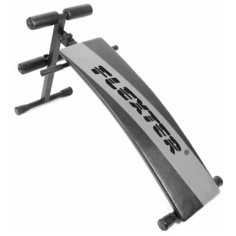 Скамья для пресса Омега с изгибом без ножки (Серебристый-Черный) Формула здоровья