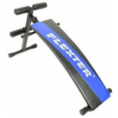 Скамья для пресса Омега с изгибом без ножки (Синий-Черный) Формула здоровья