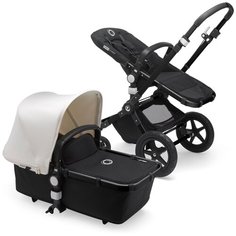 Универсальная коляска Bugaboo Cameleon3 Plus (2 в 1), BLACK/BLACK/FRESH WHITE, цвет шасси: черный