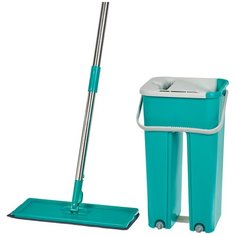 Швабра BRADEX с вертикальным отжимом, бирюзовый