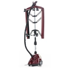 Отпариватель Grand Master GM-S205 Professional с каркасной вешалкой, красный/черный