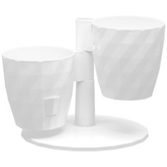 Кашпо "RUBY" Дуэт белый BMC