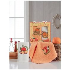 9660 Апельсин М (30х50)х2шт в коробке Набор кухонный Метеор Meteor