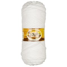 Пряжа Adelia "MIMI" 100% полиэстер №02 БЕЛЫЙ - 5 мотков по 100 г