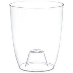 Кашпо Idea "Орхидея", цвет: прозрачный, диаметр 16 см