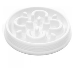 Миска для медленного поедания корма "Slow Chow", белая, 17.8x2.8/230мл Tar Hong