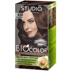 Studio Professional BioColor стойкая крем-краска для волос, 6.45 каштановый, 115 мл