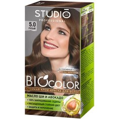 Studio Professional BioColor стойкая крем-краска для волос, 5.0 русый, 115 мл