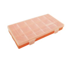 КОРОБКА СЛЕДОПЫТ LUNO-18 для рыболовных приманок, бело-оранжевый 230*123*36,5 Namazu