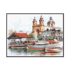 08.012 Набор для вышивания Палитра Мальта, 39х30 см