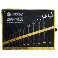 Набор гаечных ключей Эврика ER-20632, 12 предм., черный