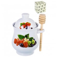 Баночка для меда с ложкой Guterwahl "Ягоды" (арт 102-05073)