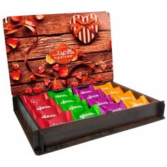 Конфеты из пишмание Hajabdollah "Шкатулка сердечки", ассорти 4 вкуса, 200 гр