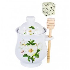 Баночка для меда с ложкой Guterwahl "Магнолия" (арт 102-05076)