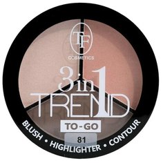 TF Cosmetics Палетка для контуринга лица 3in1 Trend To-go 81