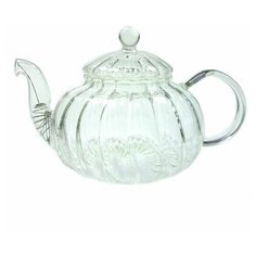 Заварочный чайник из жаропрочного стекла "Колеус" с пружинкой-фильтром в носике, 600 мл, дно d90 мм Wintergreen Tea&Coffee