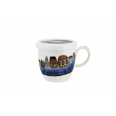 Кружка с крышкой и ситечком "Город-сказка", объём 350 мл Wintergreen Tea&Coffee