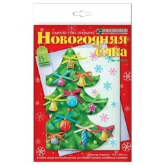 Набор для тв-ва Открытка Новогодняя елка Клевер