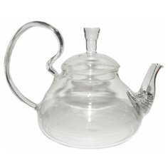 Заварочный чайник из жаропрочного стекла "Бегония" с пружинкой-фильтром в носике, 600 мл, дно d90 мм Wintergreen Tea&Coffee
