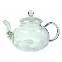 Заварочный чайник из жаропрочного стекла "Юнона" с пружинкой-фильтром в носике, 600 мл, дно d90 мм Wintergreen Tea&Coffee
