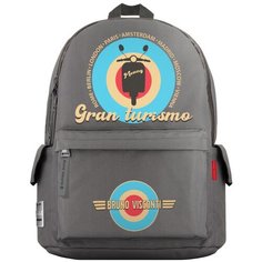 Рюкзак BrunoVisconti® молодежный серый «GRAN TURISMO» Арт. 12-003-121/05