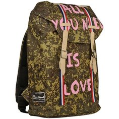 Рюкзак BrunoVisconti® городской камуфляж «LOVE» Арт. 12-011-014/10
