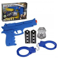 Игр.набор Полиция, в комплекте: предметов 2шт., тестовые эл.пит.LR44*3шт., коробка Наша Игрушка