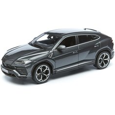 Bburago Машинка металлическая Lamborghini Urus, 1:18, серый металлик
