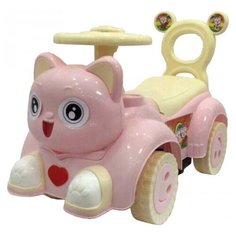 Машина-каталка Котик, свет, звук, эл.пит.3*AA не вх.в компл. Наша Игрушка