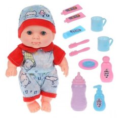 Игр. набор "Мой малыш", в компл. кукла-пупс 20см., предм. 7шт., пакет Наша Игрушка
