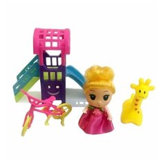 Игр. набор "На прогулке", в компл., кукла 9 см, предм. 3шт., пакет Наша Игрушка