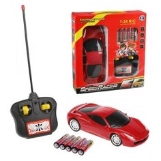 Машина р/у, 4 канала, свет, тестовые эл.пит.АА*5шт.вх.в комплект, коробка Наша Игрушка