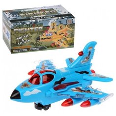 Самолет эл., свет, звук, эл.пит.АА*3шт.не вх.в комплект, коробка Наша Игрушка
